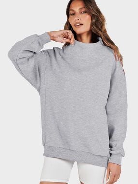 Women’s Oversized Mock Neck Pullover